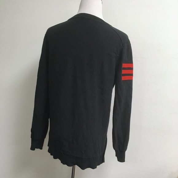 Sonia Rykiel black insignia embellished sweater stretchy top M - Picture 6 of 10